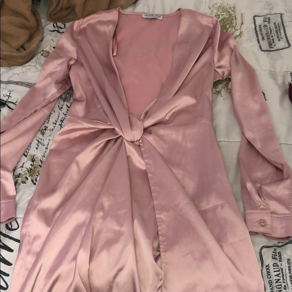 pink dress from fashion nova